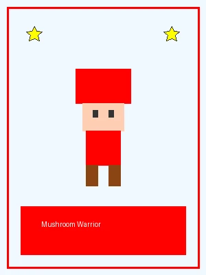 蘑菇勇士像素角色图，具备二段跳能力，挑战 赏金女王