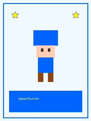 极速跑者像素角色图，拥有冲刺加速能力，挑战 赏金女王 速通